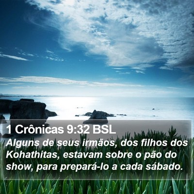 1 Crônicas 9:32 BSL Bible Verse Image