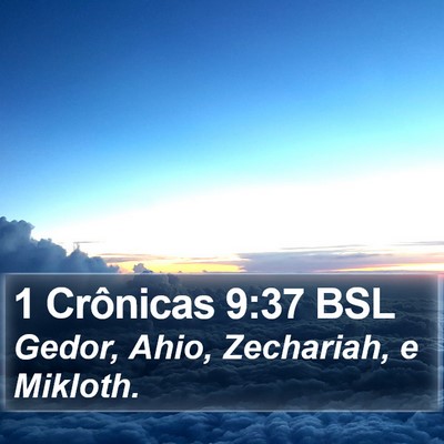 1 Crônicas 9:37 BSL Bible Verse Image