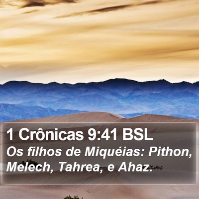 1 Crônicas 9:41 BSL Bible Verse Image