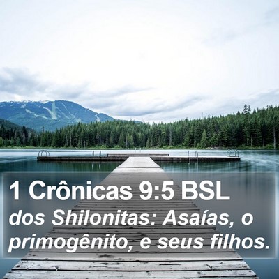 1 Crônicas 9:5 BSL Bible Verse Image