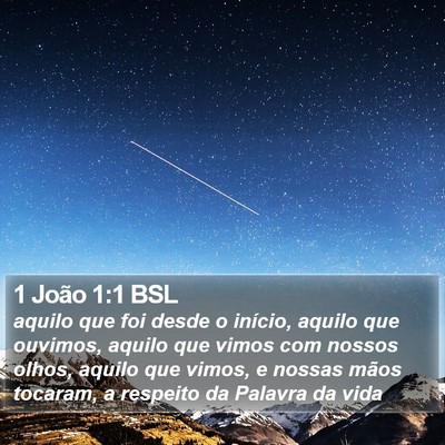 1 João 1:1 BSL Bible Verse Image