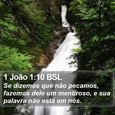 1 João 1:10 BSL Bible Verse Image