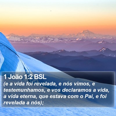 1 João 1:2 BSL Bible Verse Image