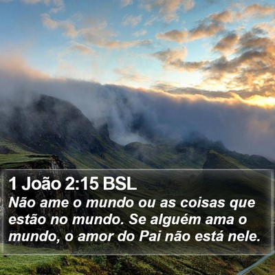 1 João 2:15 BSL Bible Verse Image