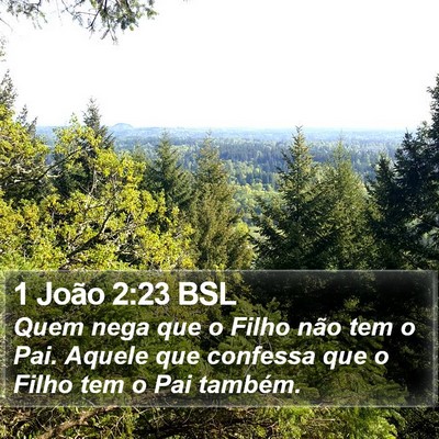 1 João 2:23 BSL Bible Verse Image