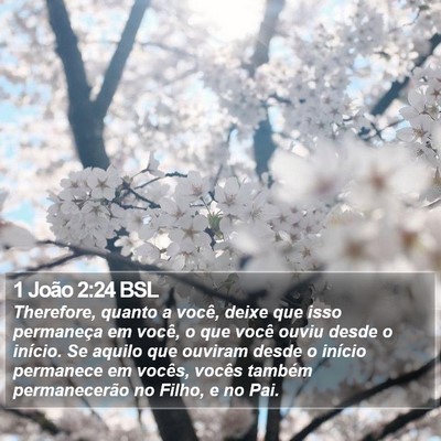 1 João 2:24 BSL Bible Verse Image