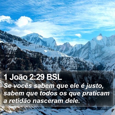 1 João 2:29 BSL Bible Verse Image