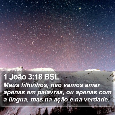 1 João 3:18 BSL Bible Verse Image