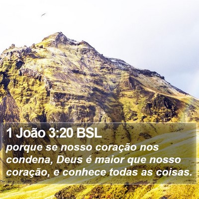 1 João 3:20 BSL Bible Verse Image