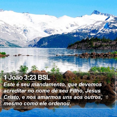 1 João 3:23 BSL Bible Verse Image