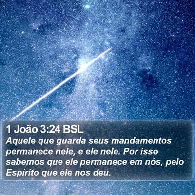 1 João 3:24 BSL Bible Verse Image