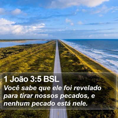 1 João 3:5 BSL Bible Verse Image