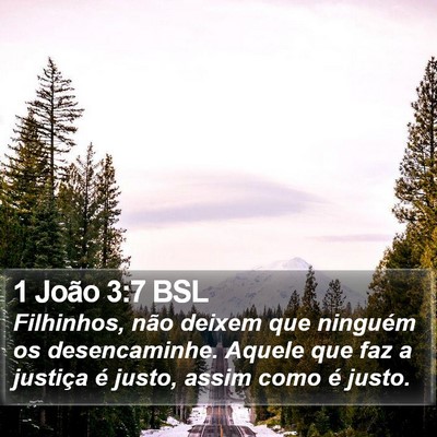 1 João 3:7 BSL Bible Verse Image