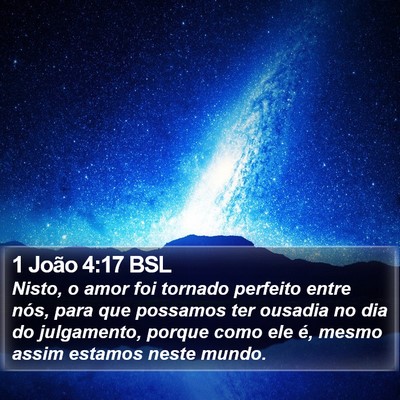 1 João 4:17 BSL Bible Verse Image