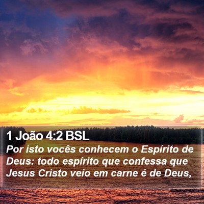 1 João 4:2 BSL Bible Verse Image