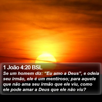 1 João 4:20 BSL Bible Verse Image