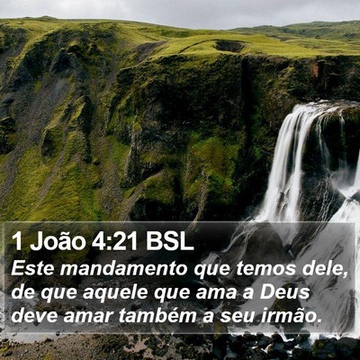 1 João 4:21 BSL Bible Verse Image