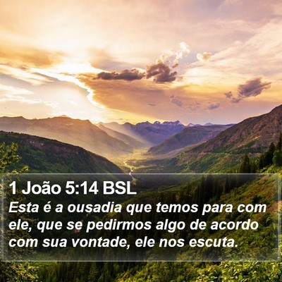 1 João 5:14 BSL Bible Verse Image