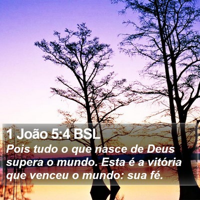 1 João 5:4 BSL Bible Verse Image