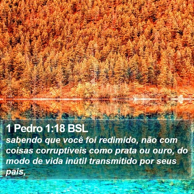 1 Pedro 1:18 BSL Bible Verse Image