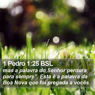 1 Pedro 1:25 BSL Bible Verse Image