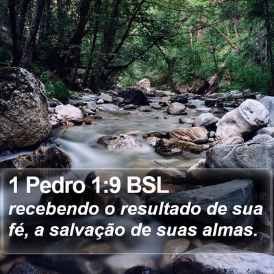 1 Pedro 1:9 BSL Bible Verse Image