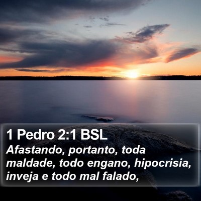 1 Pedro 2:1 BSL Bible Verse Image