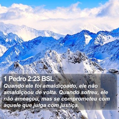 1 Pedro 2:23 BSL Bible Verse Image