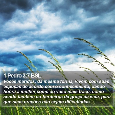 1 Pedro 3:7 BSL Bible Verse Image