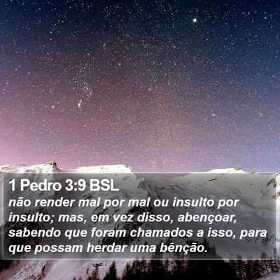 1 Pedro 3:9 BSL Bible Verse Image