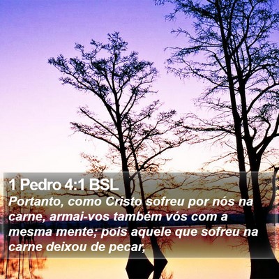 1 Pedro 4:1 BSL Bible Verse Image