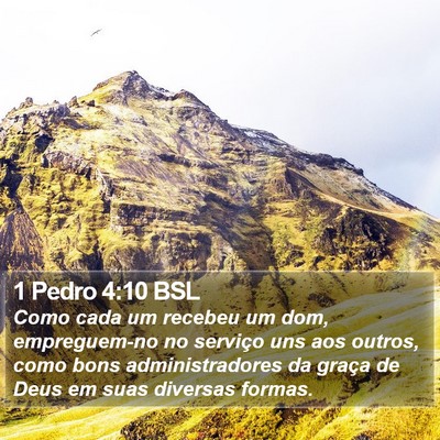1 Pedro 4:10 BSL Bible Verse Image