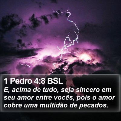 1 Pedro 4:8 BSL Bible Verse Image