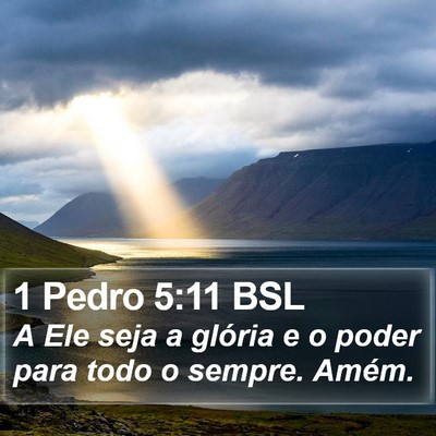 1 Pedro 5:11 BSL Bible Verse Image
