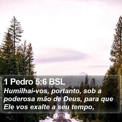 1 Pedro 5:6 BSL Bible Verse Image