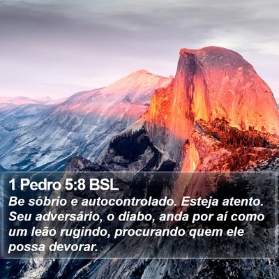 1 Pedro 5:8 BSL Bible Verse Image