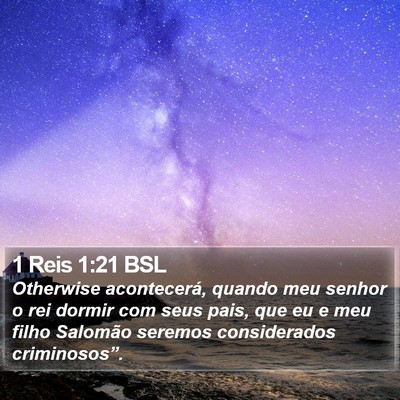 1 Reis 1:21 BSL Bible Verse Image