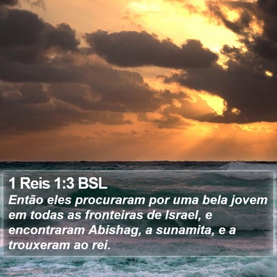 1 Reis 1:3 BSL Bible Verse Image