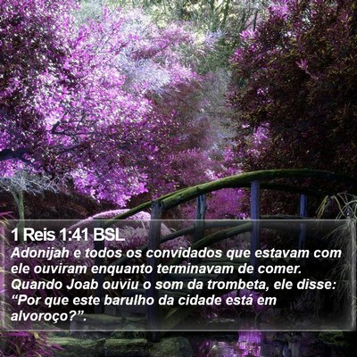 1 Reis 1:41 BSL Bible Verse Image