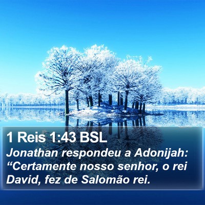 1 Reis 1:43 BSL Bible Verse Image