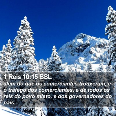 1 Reis 10:15 BSL Bible Verse Image