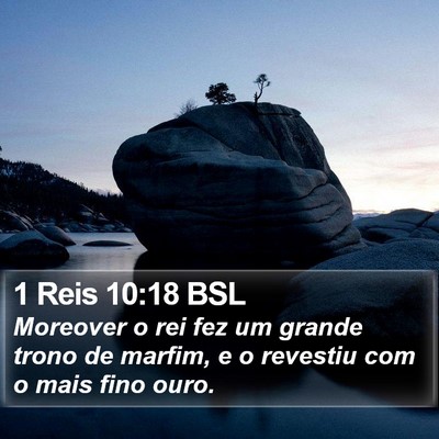 1 Reis 10:18 BSL Bible Verse Image