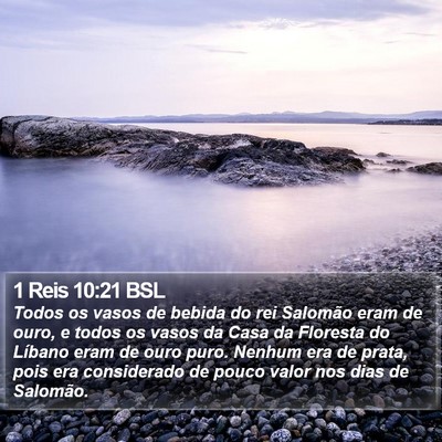 1 Reis 10:21 BSL Bible Verse Image