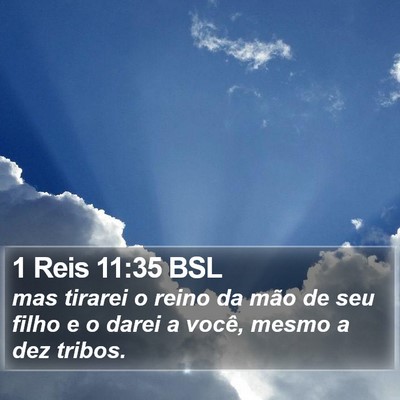 1 Reis 11:35 BSL Bible Verse Image
