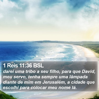 1 Reis 11:36 BSL Bible Verse Image