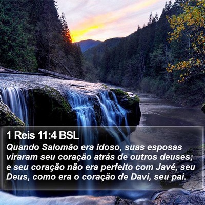 1 Reis 11:4 BSL Bible Verse Image