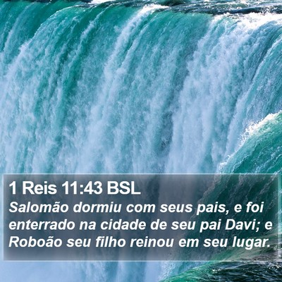1 Reis 11:43 BSL Bible Verse Image