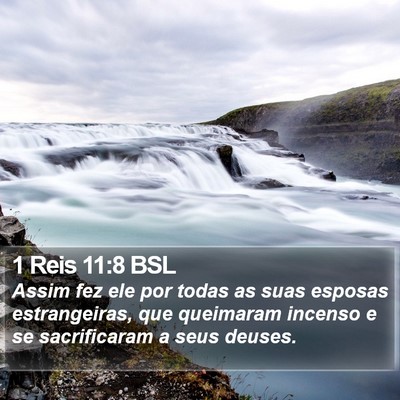 1 Reis 11:8 BSL Bible Verse Image