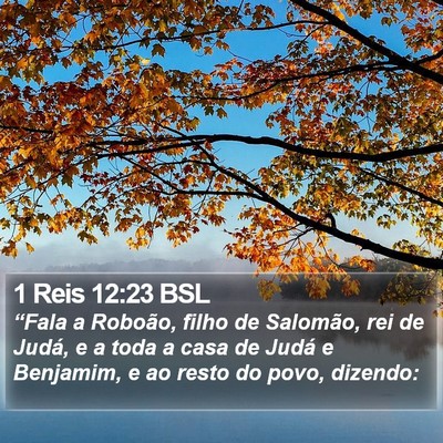1 Reis 12:23 BSL Bible Verse Image
