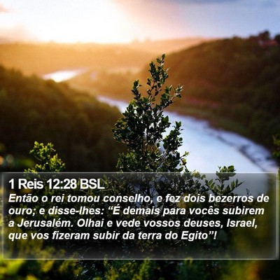 1 Reis 12:28 BSL Bible Verse Image